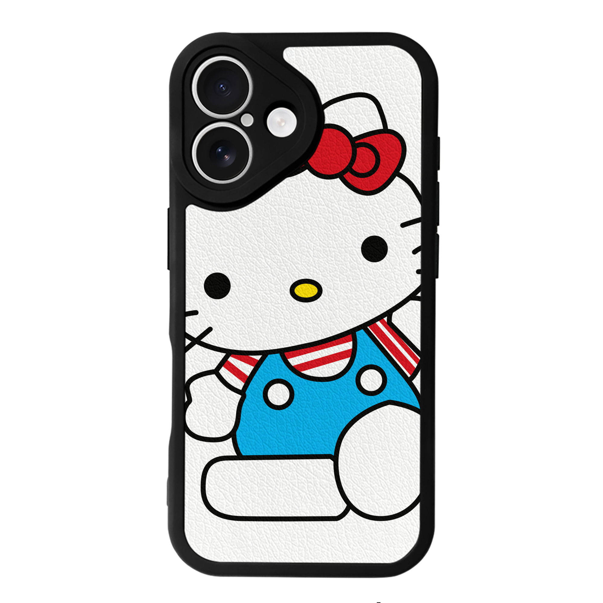 （画像用） Hello Kitty ハローキティ 【iPhone 16シリーズ対応】シリコンスマホケース（レザー調） 材質：シリコン